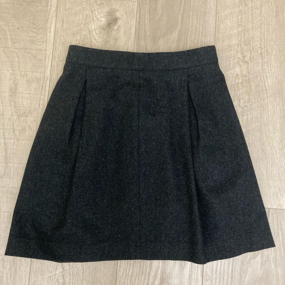 Uniqlo Black Wool Blend Pleated Skirt - Picture 11 of 12